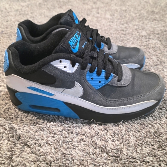 2020 Nike Air MAX 90 REVERSE Laser Blue Size 7y Mens - Picture 7 of 7